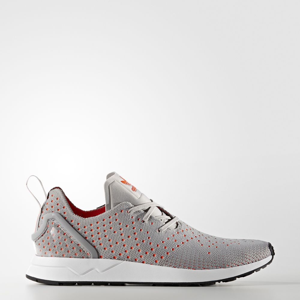 Adidas Zx Flux Adv Asym Primeknit - Originals γυναικεια - Γκρι/Γκρι/Ασπρα,Μέγεθος: EU 36 – 54 2/3 (9